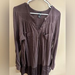 Brown H & M shirt
